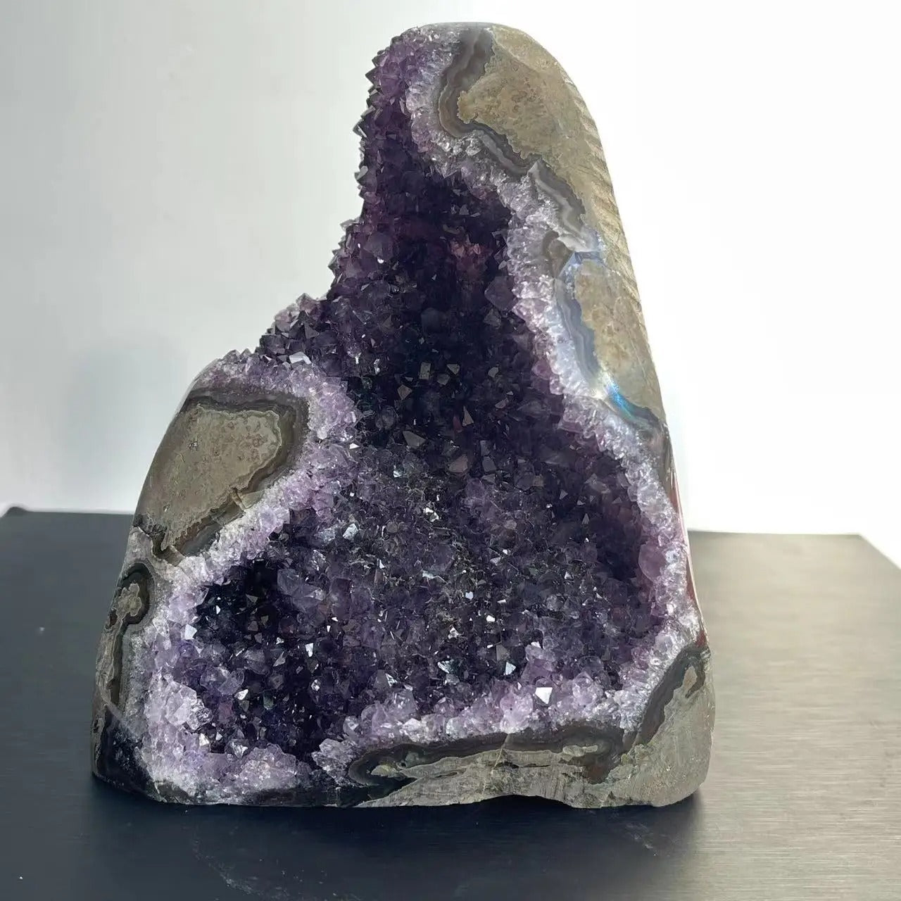 Natural Amethyst Crystal Cluster – Raw Healing Stone for Home Décor & Feng Shui