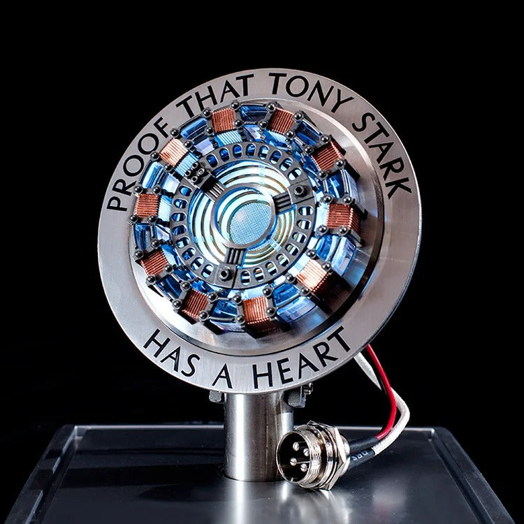 Avenger Iron Man Mk1 Arc Reactor Tony Stark Heart Of Mark Figure Led Light Model Superhero