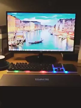 Digital Nixie Tube Clock with RGB LED Glows for Game Room Desktop Decoration.